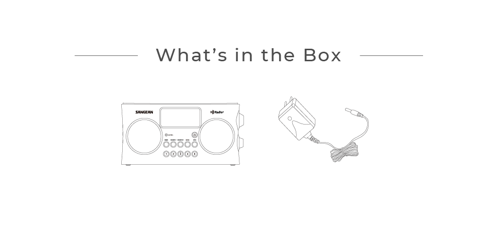 Sangean HDR-16 HD Portable Radio